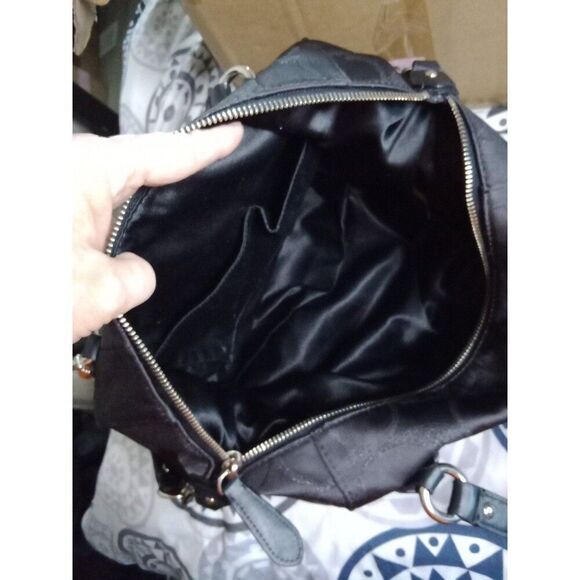 Coach No. J1382-F26243 Brown w/Black Leather Signature Campbell Handbag - Picture 7 of 9